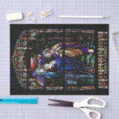 De vlucht naar het Egyptische Glas in lood Kerstmi Tissuepapier (Craft)