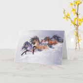 De Vlucht Notecard van de winter Kaart (Gele Bloem)