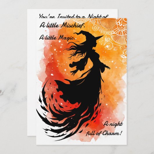 De vlucht van de Ember Shadow Kaart (Voorkant / Achterkant)