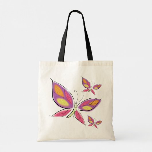 De vlucht van de Flutterby-Canvas tas (Achterkant)