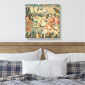 De vlucht van de Heron, Franco-Vlaams Canvas Afdruk (Insitu (Slaapkamer))