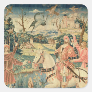 De vlucht van de Heron, Franco-Vlaams Vierkante Sticker