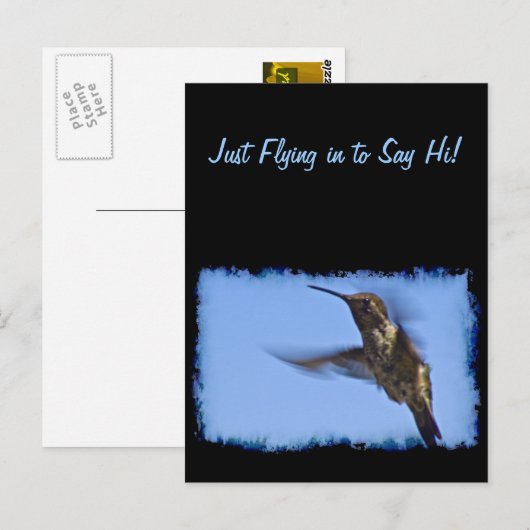 De vlucht van de kolibrie briefkaart (Voorkant / Achterkant)