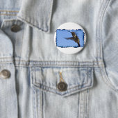 De vlucht van de kolibrie ronde button 5,7 cm (In situ)