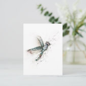 De vlucht van de libel briefkaart (Staand voorkant)