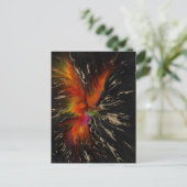 De vlucht van de Phoenix – Abstracte wedergeboorte Briefkaart (Staand voorkant)
