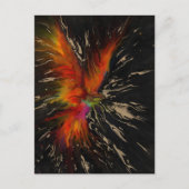 De vlucht van de Phoenix – Abstracte wedergeboorte Briefkaart (Voorkant)