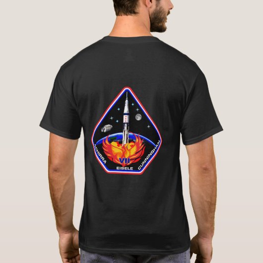 De vlucht van de Phoenix - Apollo 7 T-shirt (Achterkant)