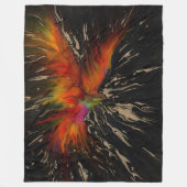 De vlucht van de Phoenix – vurige abstracte wederg Fleece Deken (Voorkant)