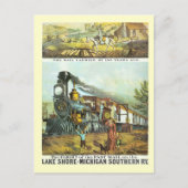 De vlucht van de Snelle Post Briefkaart (Voorkant)