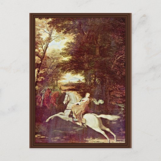 De vlucht van Florimell, Florimell Escape by Washi Briefkaart (Voorkant)