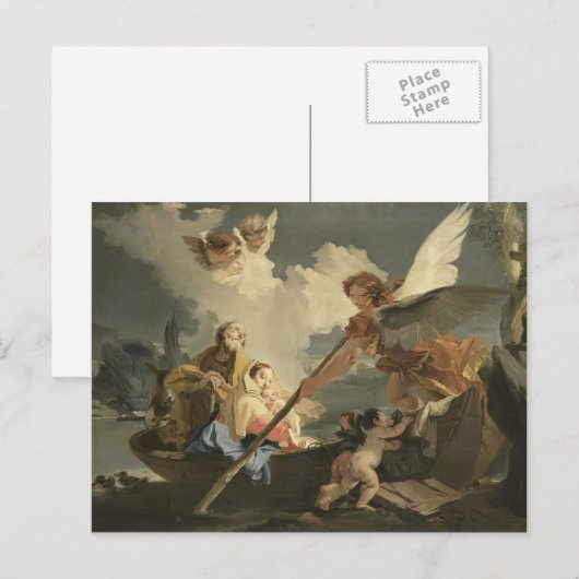 De vlucht van Giovanni Battista Tiepolo naar Egypt Briefkaart (Voorkant / Achterkant)