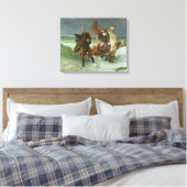 De vlucht van Gradlon Mawr c.1884 Canvas Afdruk (Insitu (Slaapkamer))