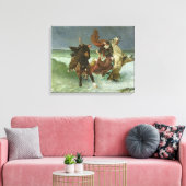 De vlucht van Gradlon Mawr c.1884 Canvas Afdruk (Insitu (Woonkamer))
