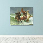 De vlucht van Gradlon Mawr c.1884 Canvas Afdruk (Insitu (Houten vloer))