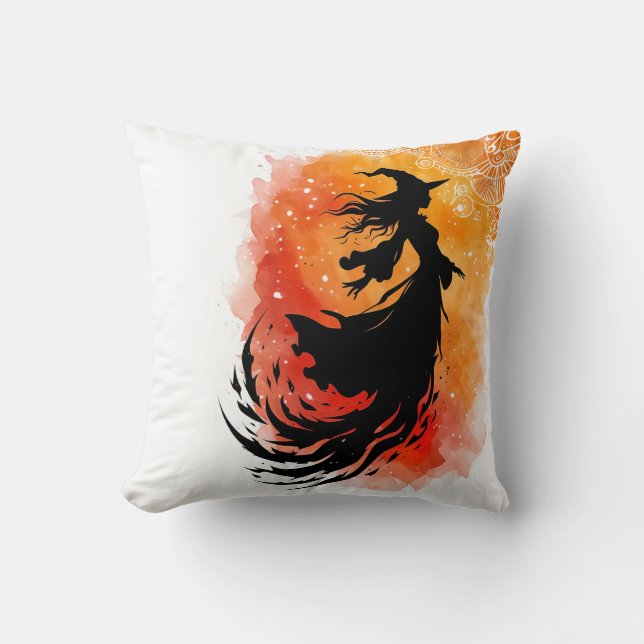 De vlucht van het Ember Shadow-No Text Sierkussen (Voorkant)