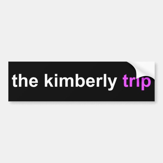 de vlucht van kimberly bumpersticker (Voorkant)