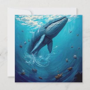 De vlucht van Leviathan naar de vrijheid – Surreal Bedankkaart