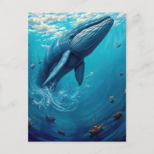De vlucht van Leviathan naar de vrijheid – Surreal Briefkaart