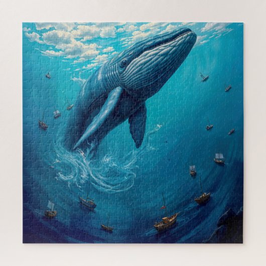 De vlucht van Leviathan naar de vrijheid – Surreal Legpuzzel (Verticaal)