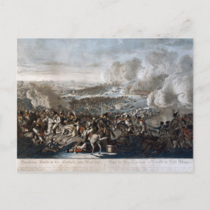 De vlucht van Napoleon uit de strijd tegen Waterlo Briefkaart