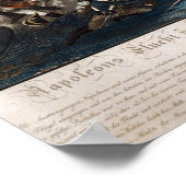 De vlucht van Napoleon uit de strijd tegen Waterlo Poster (Hoek)
