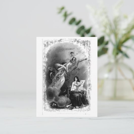 De vlucht van tijd briefkaart (Staand voorkant)