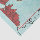 DE VLUCHTGROOTTE, BEAUTY MODE DESIGNER Red Blauwgr Tissuepapier (Detail)