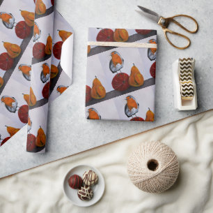 De vluchtige bezoek van de roodborst schilderij do cadeaupapier