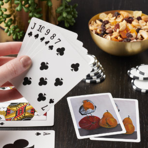 De vluchtige bezoek van de Roodborst Schilderij do Pokerkaarten