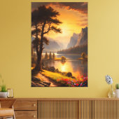 De Vluchtplaats van Sereniteit Canvas Afdruk (Insitu (Woonkamer))