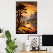 De Vluchtplaats van Sereniteit Poster (Thuiskantoor)