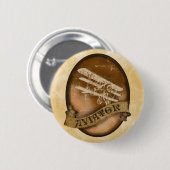 De vluchtuitvoerder ronde button 5,7 cm (Voorkant /achterkant)