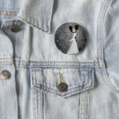 De vluchtuitvoerder ronde button 5,7 cm (In situ)
