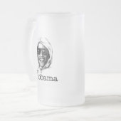 De VN-Obama - Obama Unabomber kwaadaardige tweelin Matglas Bierpul (Voorkant links)