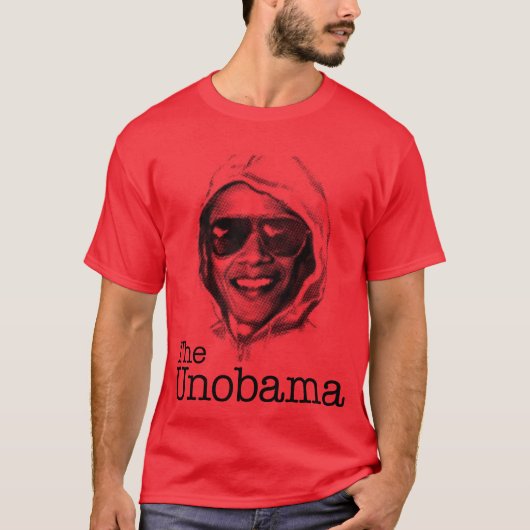 De VN-Obama - Obama Unabomber kwaadaardige tweelin T-shirt (Voorkant)