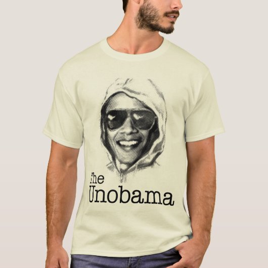 De VN-Obama - Obama Unabomber kwaadaardige tweelin T-shirt (Voorkant)