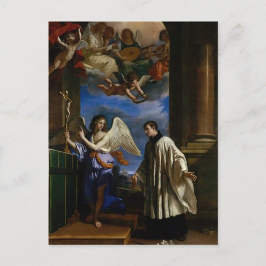 De Vocatie van St. Aloysius Gonzaga door Guercino Briefkaart (Voorkant)