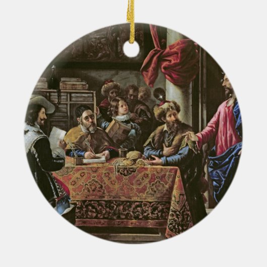 De Vocation of St. Matthew Keramisch Ornament (Achterkant)