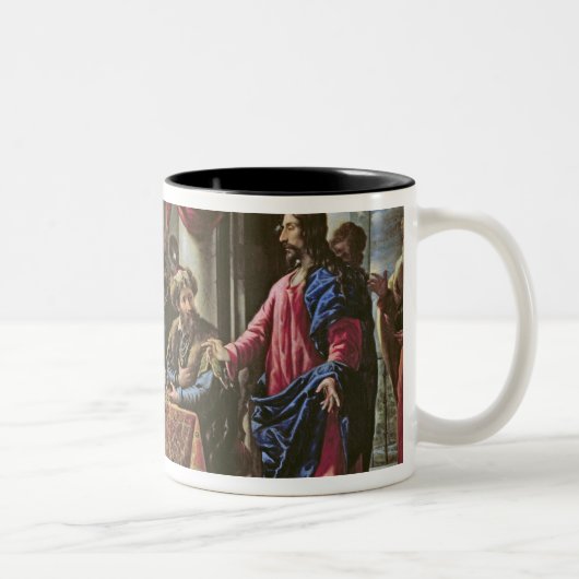 De Vocation of St. Matthew Tweekleurige Koffiemok (Rechts)