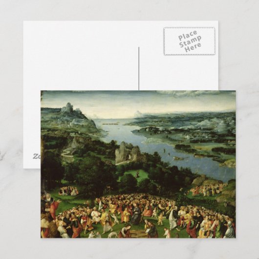 De voeding van de vijfduizend briefkaart (Voorkant / Achterkant)