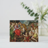 De voeding van de vijfduizend briefkaart (Staand voorkant)