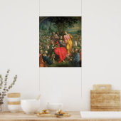 De voeding van de vijfduizend, c.1590 poster (Keuken)