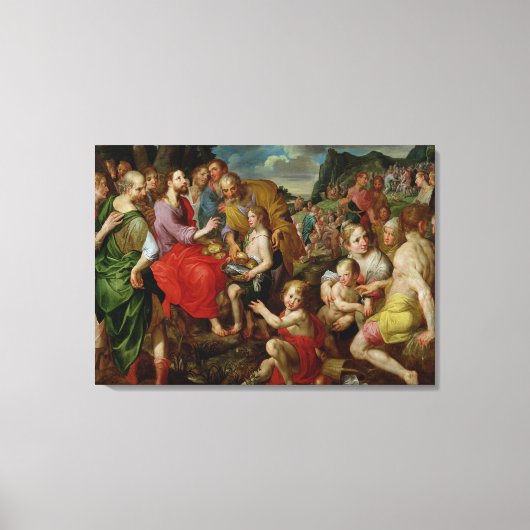 De voeding van de vijfduizend canvas afdruk (Voorkant)