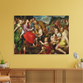 De voeding van de vijfduizend canvas afdruk (Insitu (Woonkamer))