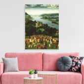 De voeding van de vijfduizend canvas afdruk (Insitu (Woonkamer))