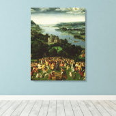 De voeding van de vijfduizend canvas afdruk (Insitu (Houten vloer))