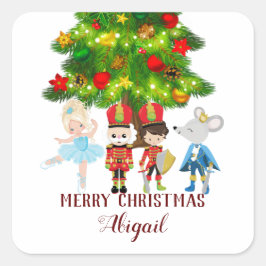 De voedingskraker, Clara, Kerstmis Vierkante Sticker