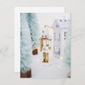 De voedingskraker in de winteromgeving feestdagenkaart (Voorkant / Achterkant)