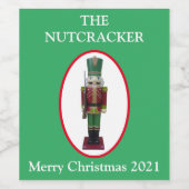 De voedingskraker wijn etiket (Enkel label)